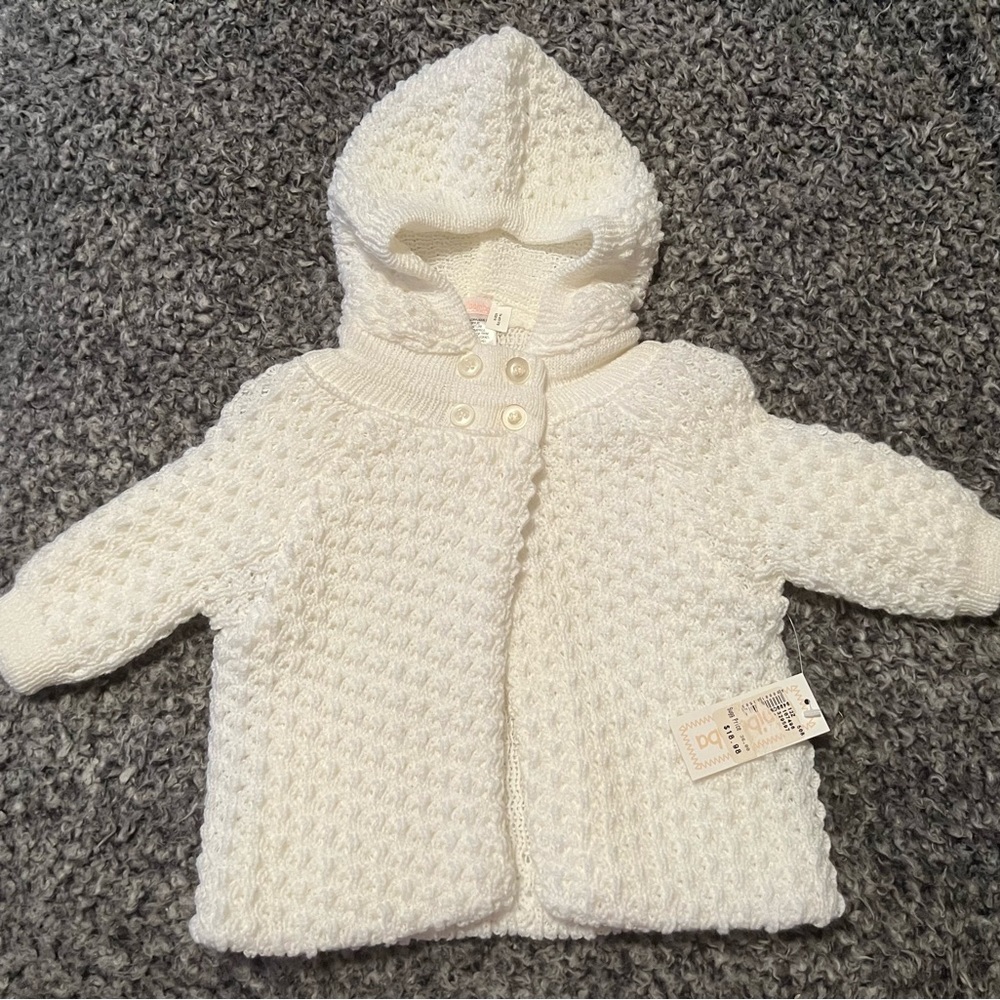 NWT white sweater